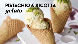 Pistachio and Ricotta Gelato Recipe