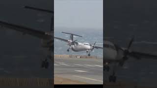 Amazing piloting in crazy winds see the dancing Air New Zealand Dash 8 Q300 #dashy