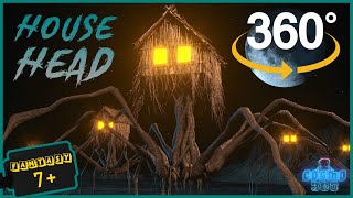 House Head 360 vr Video. House Head Squad Walks In The Desert