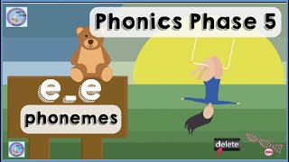 long e_e phonics sound | Phase 5 | Phonemes | Phonics long e_e lesson | magic e - turn e to long e