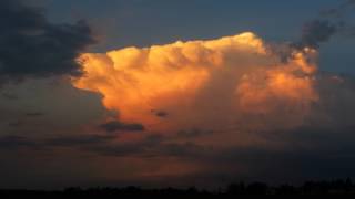 Timelapse večerní bouřky / timelapse of evening thunderstorm