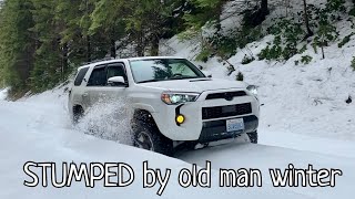 Last snow run of the winter? Slushy stuff in the Olympic National Forest - Wynoochee