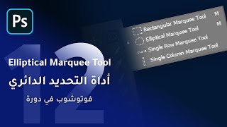 أداة التحديد الدائري | فوتوشوب في دورة الدرس الثاني عشر