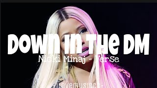 Nicki Minaj - Down In The DM (Remix) [Verse - Lyrics]