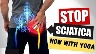 Sciatica Pain Relief Yoga - Use Earphones for better experience 15 Mins Yoga overcome Sciatica