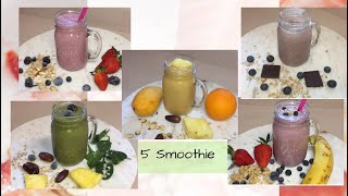 5. SMOOTHIE O MALTEADAS PARA DESALLUNO  O ALMUERZO # licuados#fitness#zeto#nutricion#vlogs#recetas