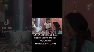 Nail Extension and Make up Class in Chitwan. Elegant Beauty and Nail Art.#viral #shorts #shortsvideo