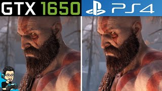 God of War - PC v/s PS4  - Graphics Comparison (GTX 1650 vs Console)