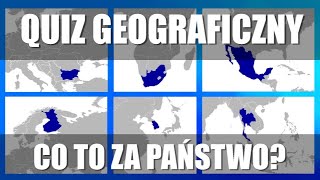 Test Geografia: Państwa na Mapie - poziom łatwy