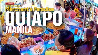 Let's walk in this SUPER CROWDED MARKET AREA in QUIAPO, MANILA ¦ Real Life Philippines