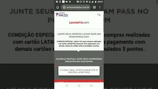 PROMOÇÃO LATAM PASS 10X1 PONTO FRIO