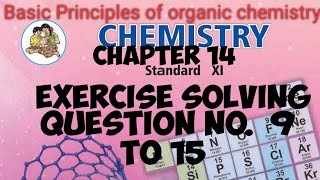 Exercise solving of Basic Principles of organic chemistry Question 9 to 15