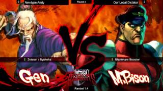 Realms Games USF4 Ranbat 1.4 Round 4 Newtype Andy vs Our Local Dictator