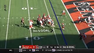 Denzel Ward With The 99 Yard Pick Six!!!