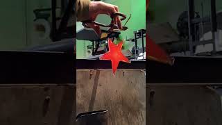 🔥Glassblowing a Starfish Vase!!!  #handmade #glassblowing #sculpture #glassart