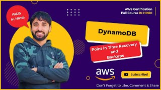 AWS Tutorials - 150 - Amazon DynamoDB - Point in Time Recovery and Backup in DynamoDB - (In Hindi)