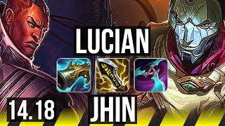 LUCIAN & Nami vs JHIN & Yuumi (ADC) | 600+ games, 12/3/3 | EUW Master | 14.18