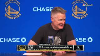 Steve Kerr Postgame Interview | Golden State Warriors beat Boston Celtics 132-126