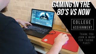 1980's Gaming Compared To Now || College Project || ThisIsKylieB || #student #gamer #xbox #3mindoc