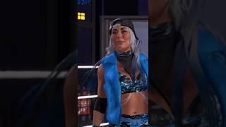 The HBIC "Michin" Mia Yim steps inside the Elimination Chamber pod!🩵⛓️ #wwe #wwe2k23 #michin