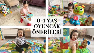 BEBEKLER İÇİN AY AY OYUNCAK SEÇİMİ | 0-1 yaş oyuncak önerileri