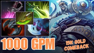 Lost Lane? No Problem - 🌙1000 GPM CARRY LUNA - Fast Farm when behind - 15k Comeback | Immortal Rank