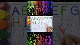 Abcd Alphabet with colouring # shorts