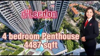 D'Leedon Penthouse 4487sqft with Private Pool and Spectacular View 1km Nanyang Primary School