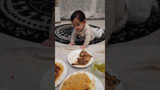 شیرمرده بابا برای اولین بار میخواد گوشت لند بخوره