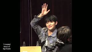 220313 TREASURE Park Jihoon Offline Fansign Previews/Clips pt. 3