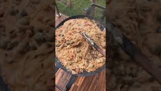 macarrão com queijo feito no disco de arado #shorts