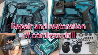 Makita cordless drill repair and restoration     تعمیر وبازسازی دریل شارژی ماکیتا