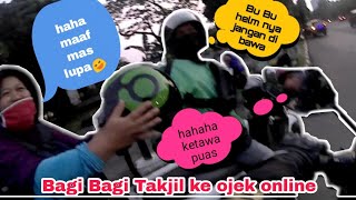 RIDING NGEBUCIN SAMBIL BERBAGI TAKJIL Ke OJOL