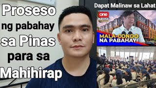 PROGRAMA NG GOBYERNO PARA SA MGA WALA PANG BAHAY SA PINAS | MALA CONDO UNIT NA PABAHAY KWINESTYON