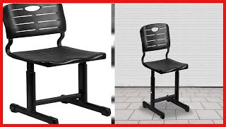 Great product -  Flash Furniture Adjustable Height Black Student Chair with Black Pedestal Frame