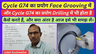 face grooving cycle g74 || drilling cycle g74 || face grooving || deep hole drilling || cnc turning