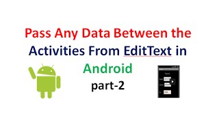 Android Application Development tuorial 2:Passing strings between Activities