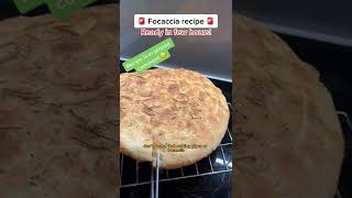 Focaccia recipe!