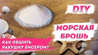 Оригинальная брошь РАКУШКА – Лето, море, солнце, память | Стильная бижутерия с Надеждой Скороход