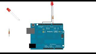 led and registor in arduino | led arduino circuit  |   led arduino project  | led arduino connection