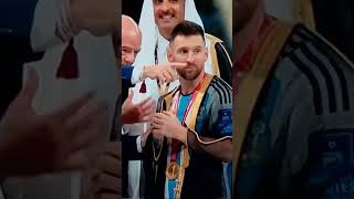 Messi's FIFA World Cup 2022 - The moment Lionel Messi lifts the World Cup trophy #shorts