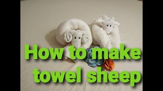 HOW TO MAKE TOWEL SHEEP 🐑🐏