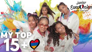 Junior Eurovision 2023 | My Top 15 | NEW: 🇦🇲