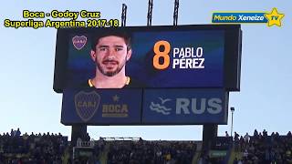 Boca 4 - Godoy Cruz 1 / Superliga Argentina 2017-18