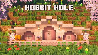 Cozy Cherry Blossom Hobbit Hole 🌸 | Minecraft Tutorial