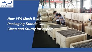 How YIYI Mesh Belt's Packaging Stands Out Clean and Sturdy for export