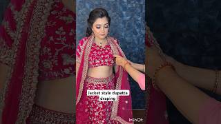 Jacket style dupatta draping #ytshorts #tipsandtricks #dupattahacks #viral