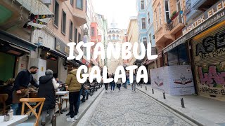 walking  in the galata  Istanbul turkish