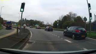 Dash Cam Journey down the M4 Motorway onto Parc-Seymour and Llanwern