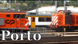 Movimiento de trenes en Porto - Contumil (Comboios de Portugal)